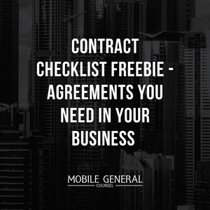 Contract checklist freebie!